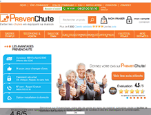 Tablet Screenshot of prevenchute.com